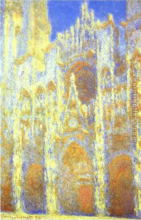 Claude Monet The Rouen Cathedral at Twilight